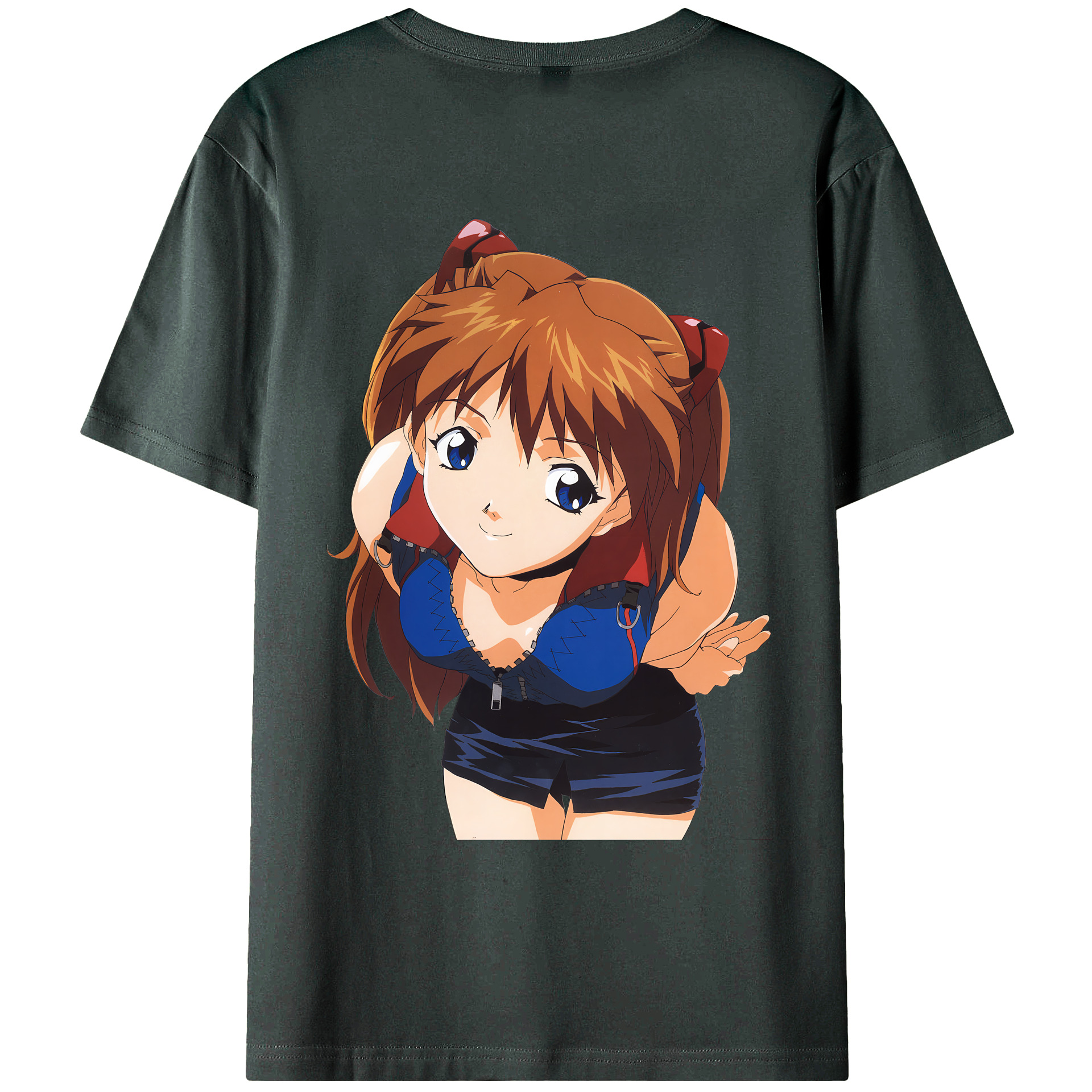 （画像用） EVA 新世紀エヴァンゲリオン 綿100％ メンズ半袖Tシャツ（バックプリント） 通気性